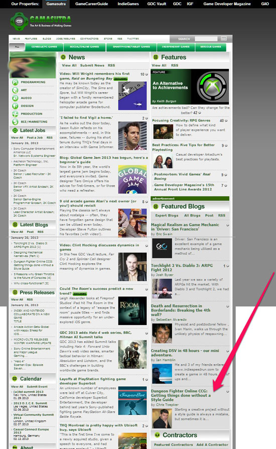 Gamasutra feature Toepker